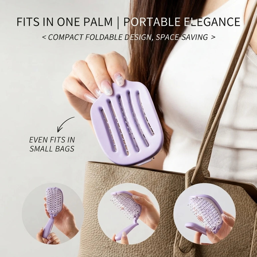 Volume Up Self-Cleaning Detangling Hair Brush