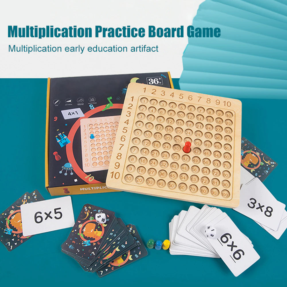 Educational Wooden Multiplication Montessori Board