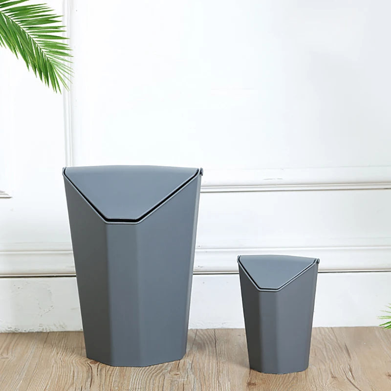 Creative Modern Home Use/Office Desktop Mini Plastic Trash Can - Image 4