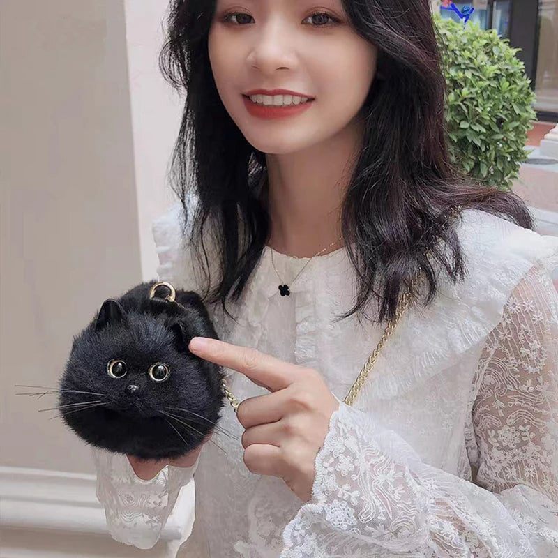 Realistic Cat Handmade Shoulder Bag - Image 9