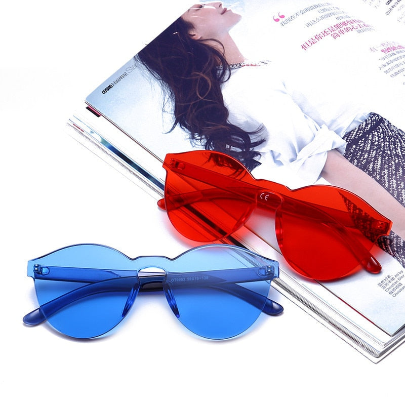 Candy color Transparent Sunglasses