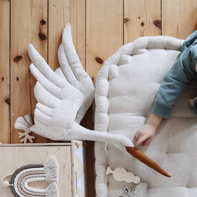 Creative Nursery Decor Hanging Swan Plush Doll - Image 12