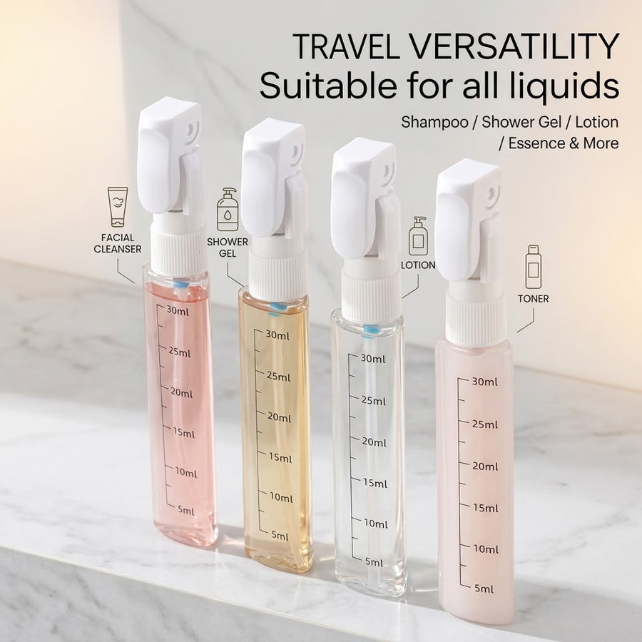 Pocket Kit 4in1 Refillable Travel Bottle Set