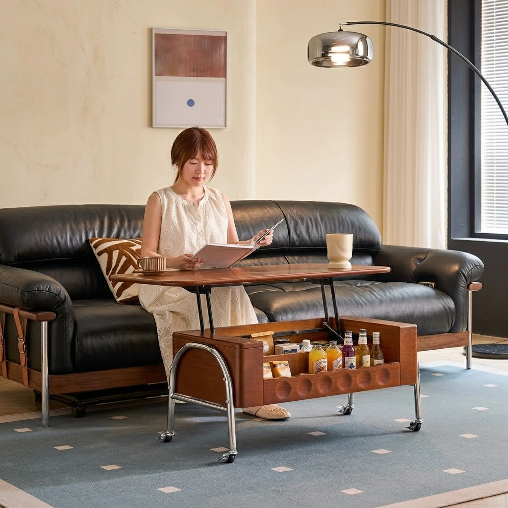 TopFlip Hidden Storage Lift Top Coffee Table - Image 1
