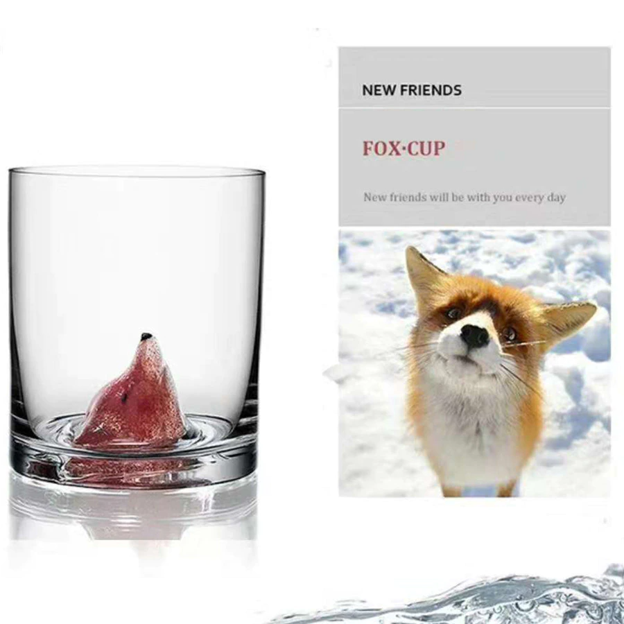 3D Animal Ultra Clear Unique Wine Glass