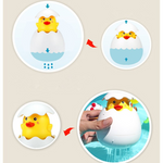 Water Sprinkler Egg Shape Baby Bath Toy