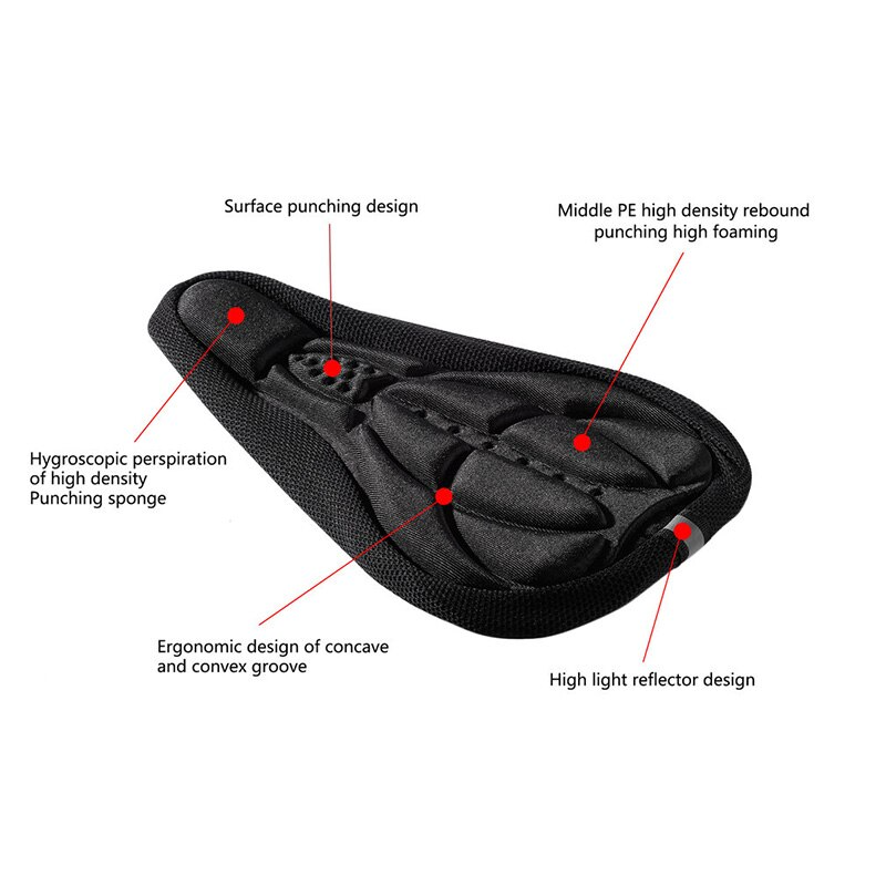 Ultra-Soft Gel Comfy Bike Seat Pad - Image 3