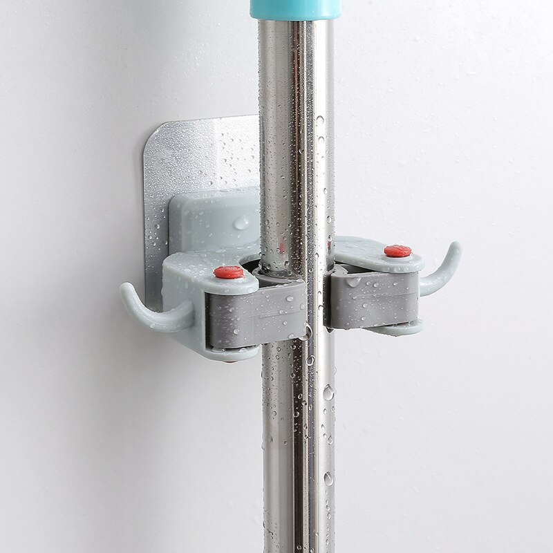No-Drill Wall Mounted Mop/Broom Hanger - Image 1