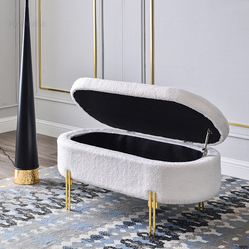 Luxury Storage Organizer Ottoman - Image 5