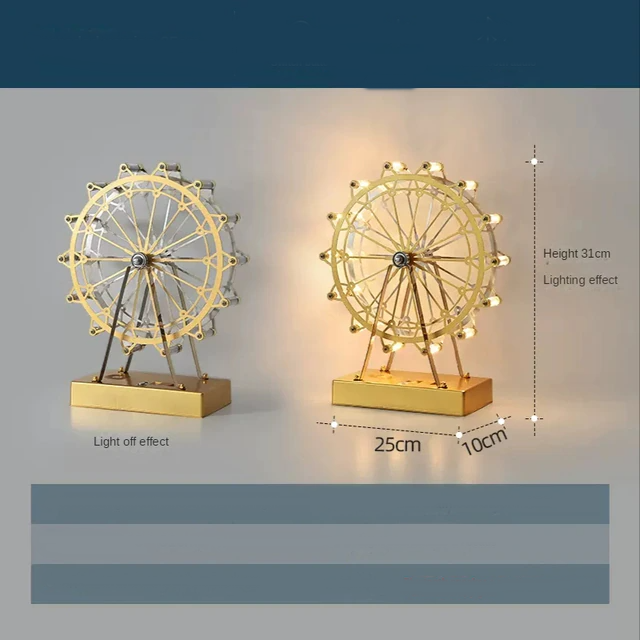 Colorful Rotating Wheel Table Lamp