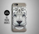 Geometric White Tiger iPhone 8 Plus Case iPhone 8 - MaviGadget