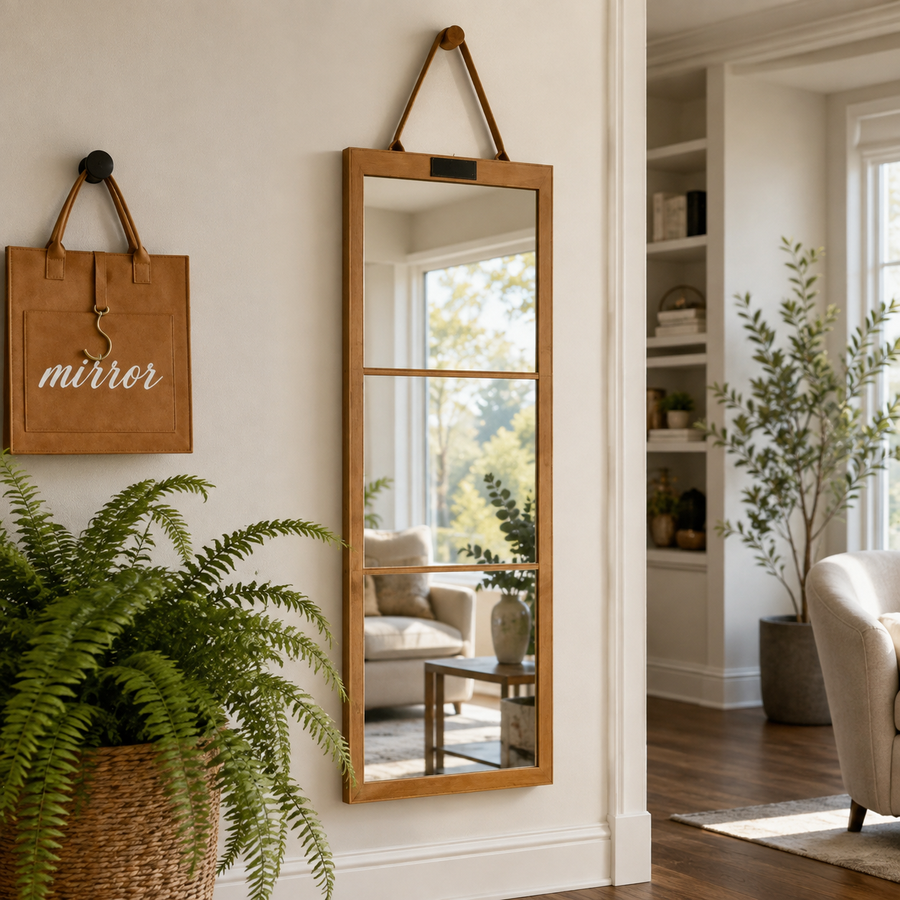Calm Reflection Portable Full Length Standing Mirror