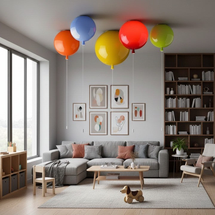 Color Orbit Balloon Acrylic Pendant Lamp - Image 1
