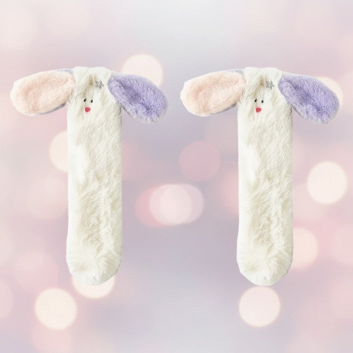 Soft Puppy Ears Fuzzy Warm Socks - Image 10
