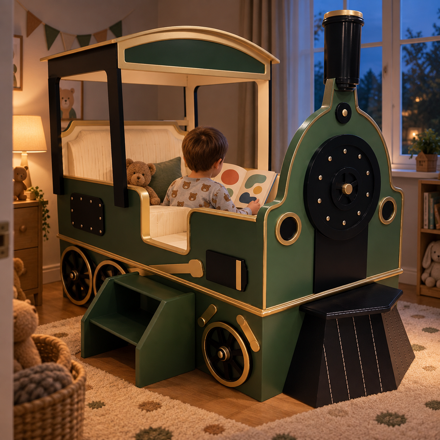 All Aboard Adventure Train Ride Kids Bed