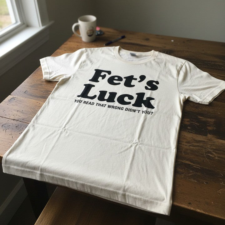 Fets Luck Funny T-Shirt - Image 1