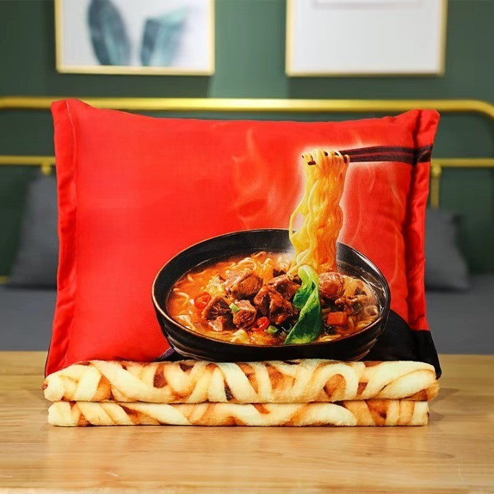 Comfort Food Noodle Snuggle Throw Blanket