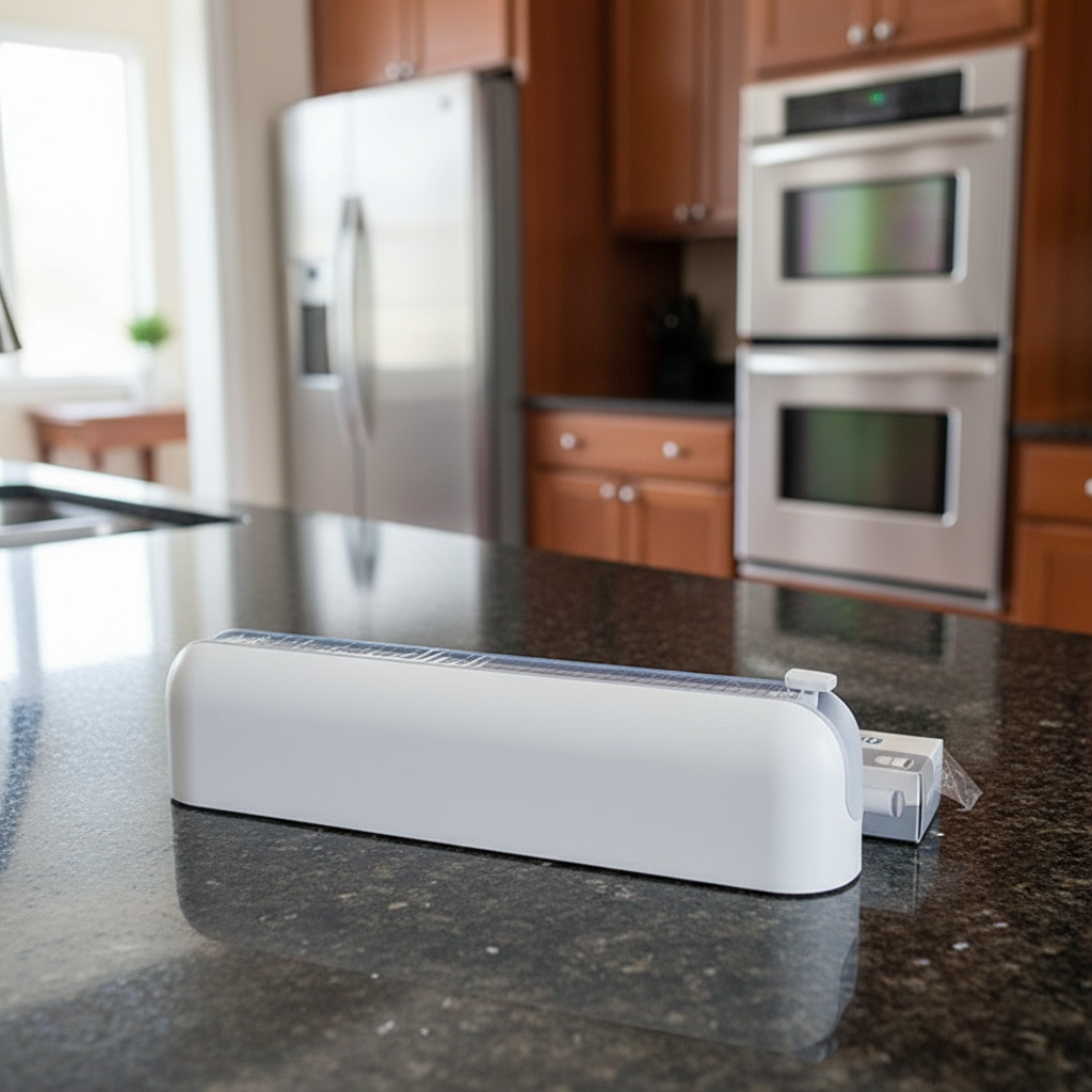 Kitchen Film Cutter Storage Dispenser Box - Image 1