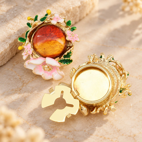 Secret Garden Floral Button Covers