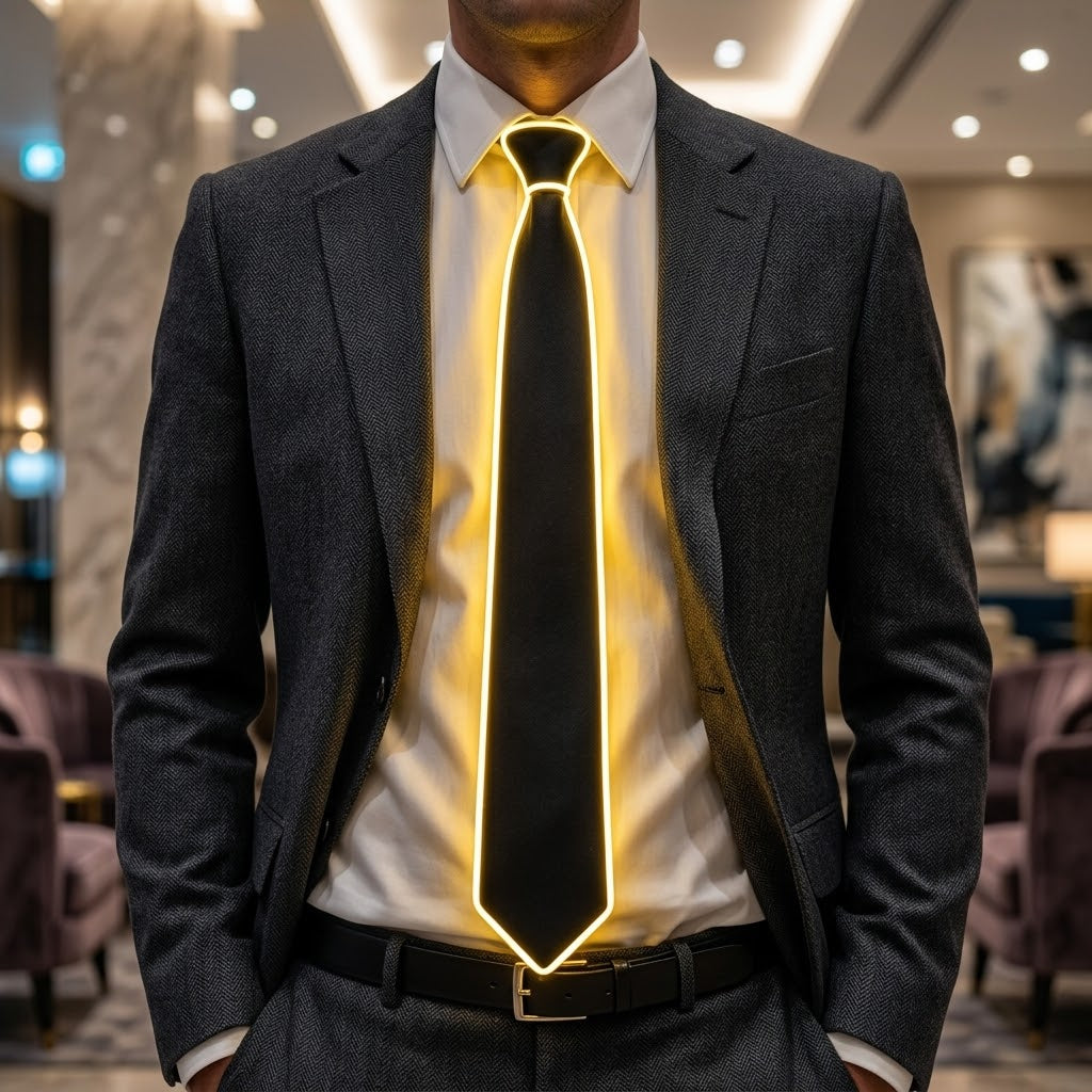 Neon Glow LED Party Tie - Image 0