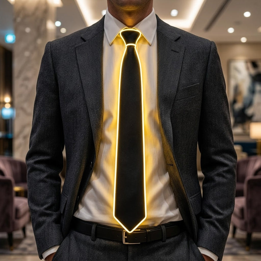 Neon Glow LED Party Tie - Image 0