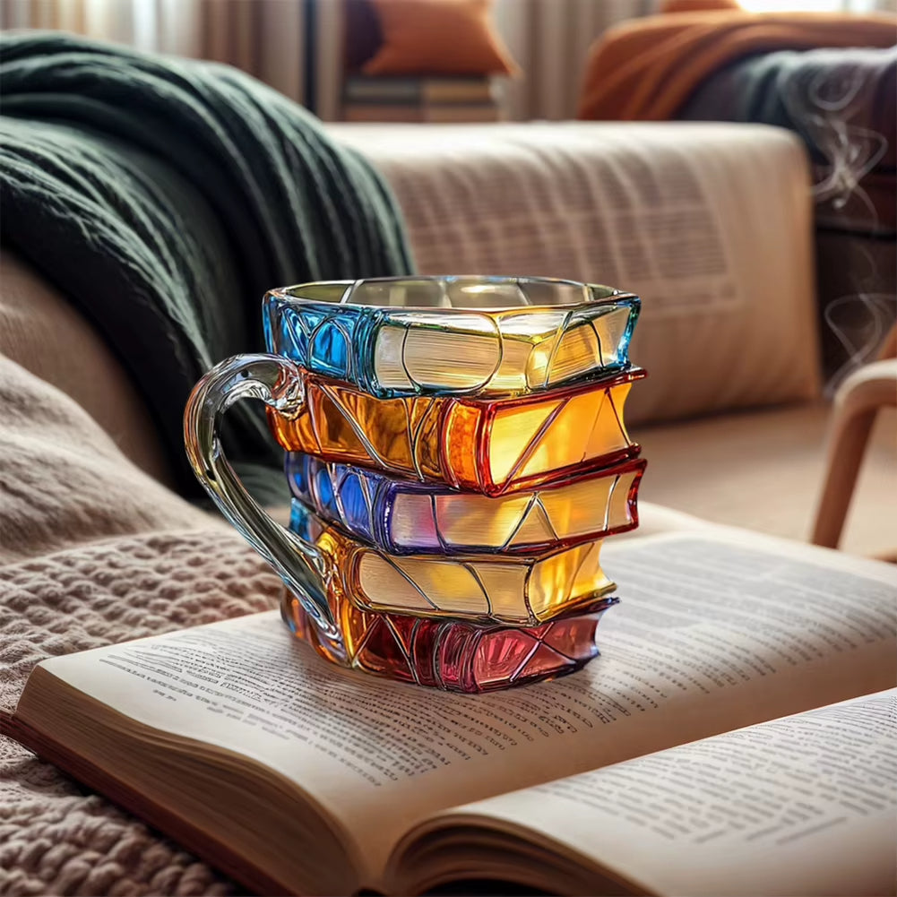 Stacked Books Shape Coffee Mug - Image 2