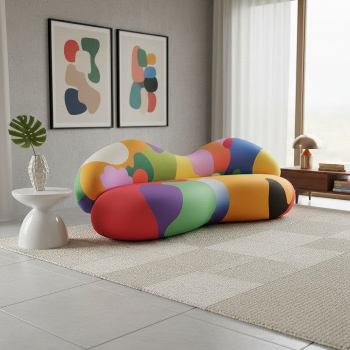 Rainbow Art Irregular Modular Lounge Sofa - Image 0