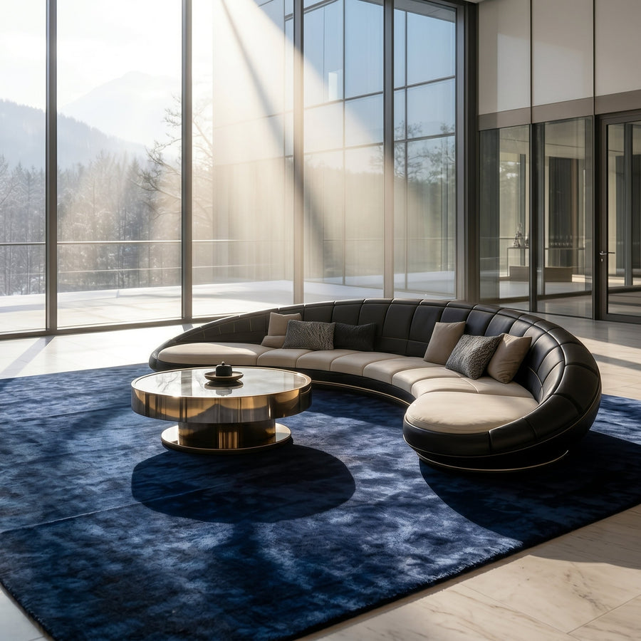 Curved Crescent Modular Elegant Sectional Sofa - Image 0