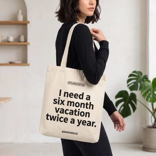 Vacation Mode Canvas Tote Bag