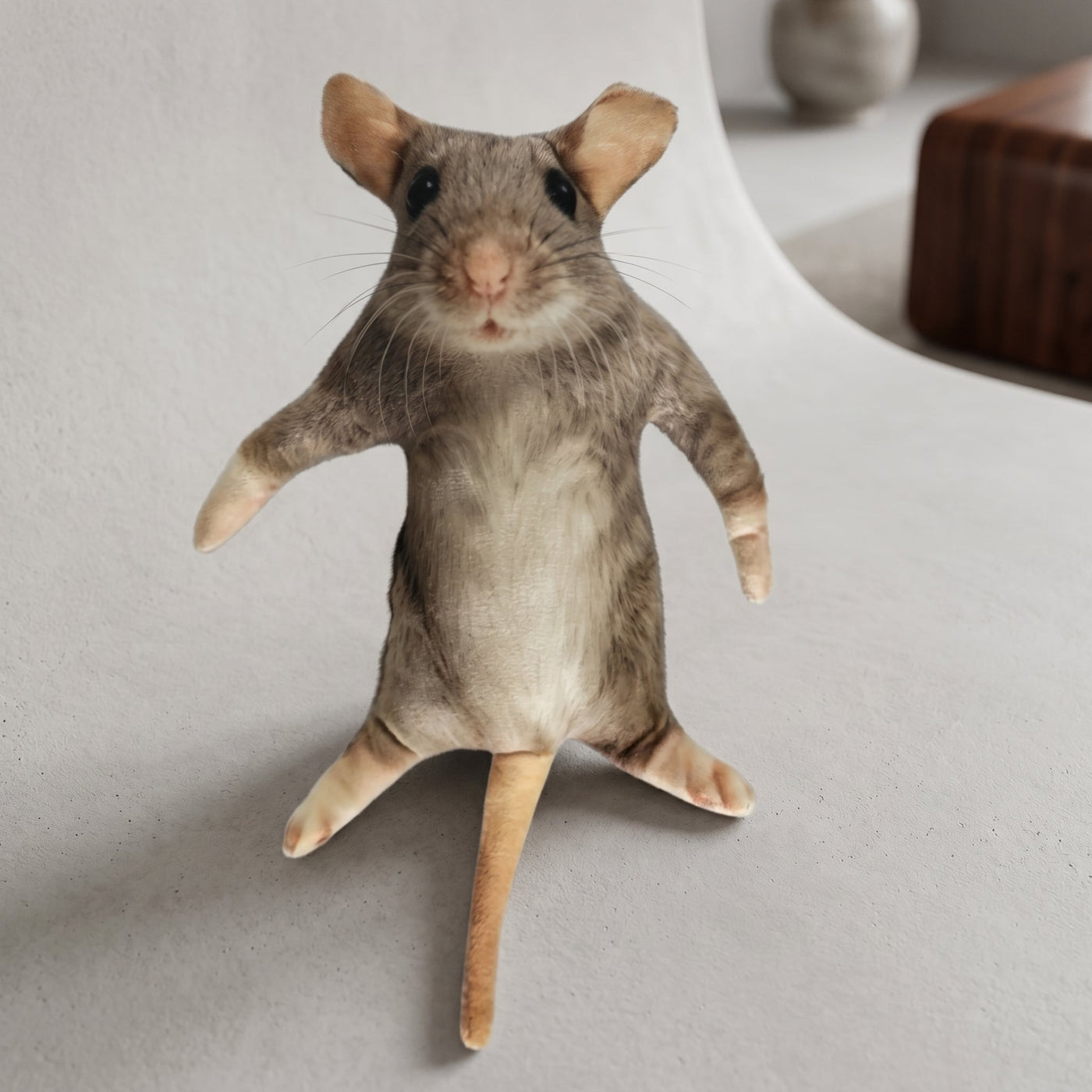 Cheese-dream Plush Mouse Cubicle Buddy Toy - Image 1