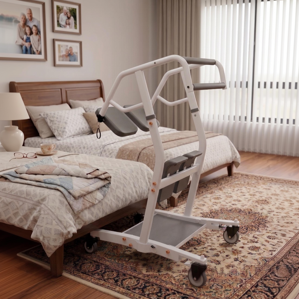 Ergonomic Patient Lift Assist Transfer Wheelchair - Image 4