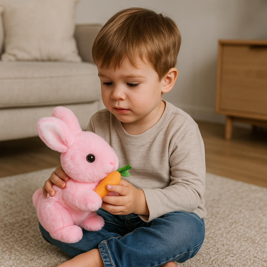 Carrot Munching Interactive Bunny Plush Toy - Image 2