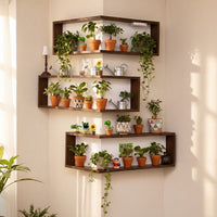 Floating Design Corner Wall Shelf - Image 0