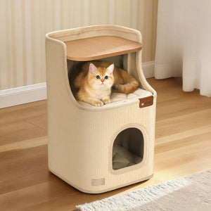 All-in-One Enclosed Cat House Side Table - Image 0
