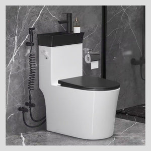 Japanese Style Space-Saving Integrated Sink Toilet - Image 0