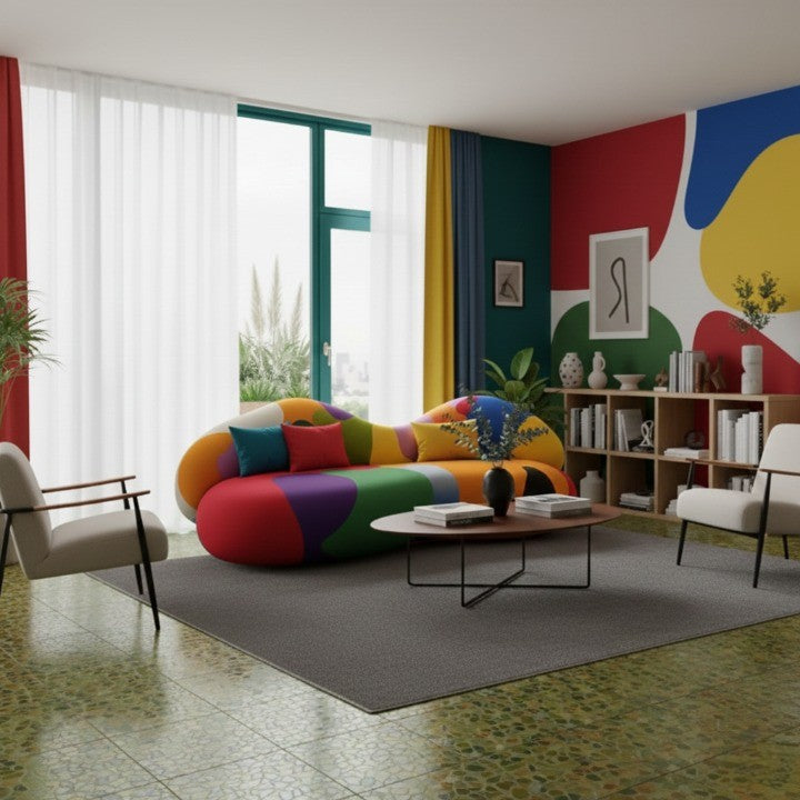 Rainbow Art Irregular Modular Lounge Sofa - Image 1