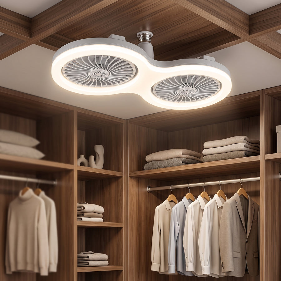 Skyloop Dual-Head Ceiling Fan Light