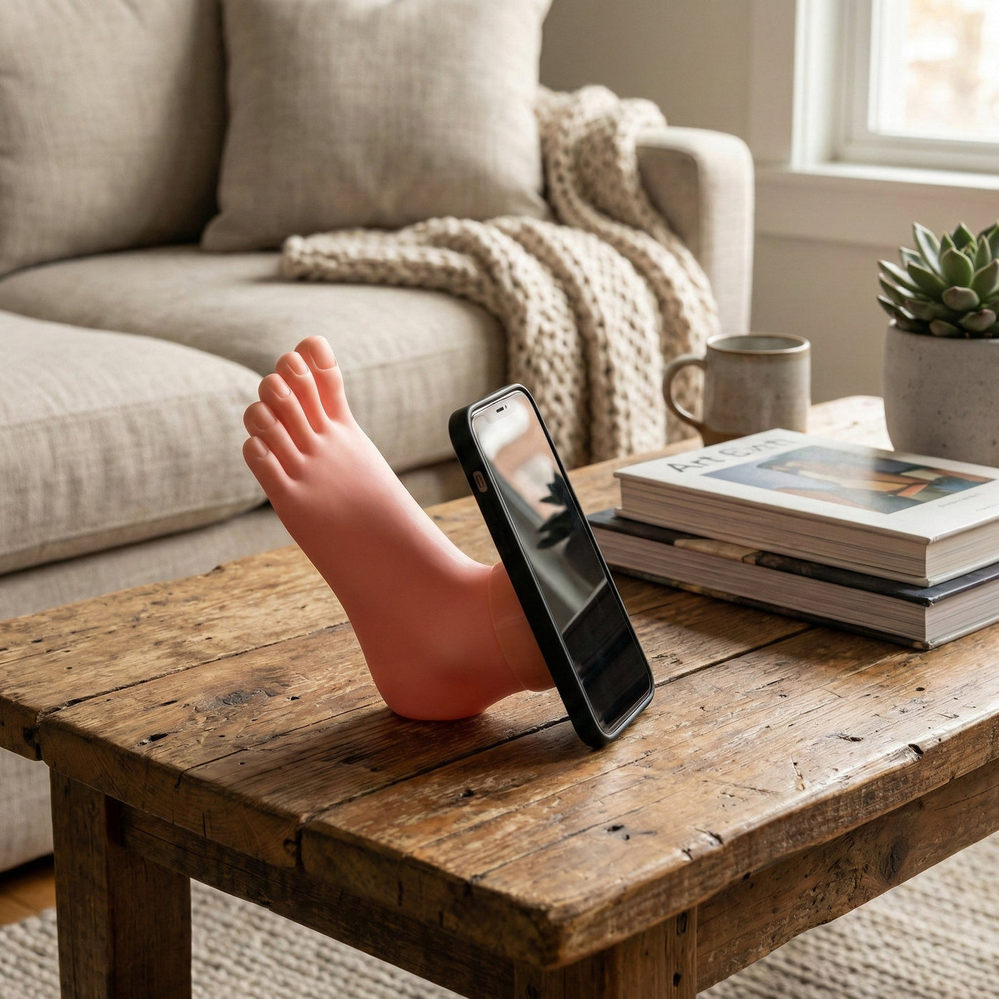 Walking Foot Funny iPhone Holder - Image 2