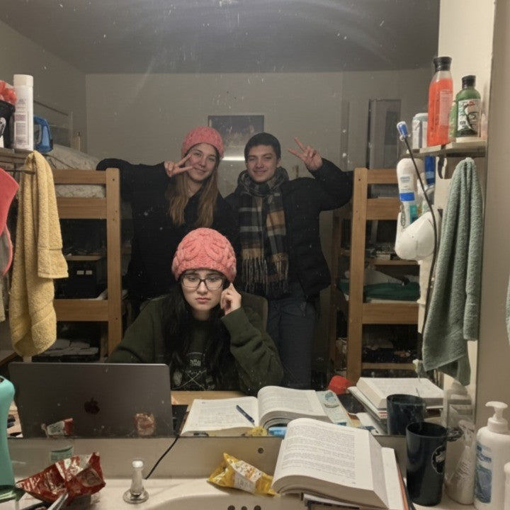 Too Much IQ Knitted Brain Beanie - Image 3