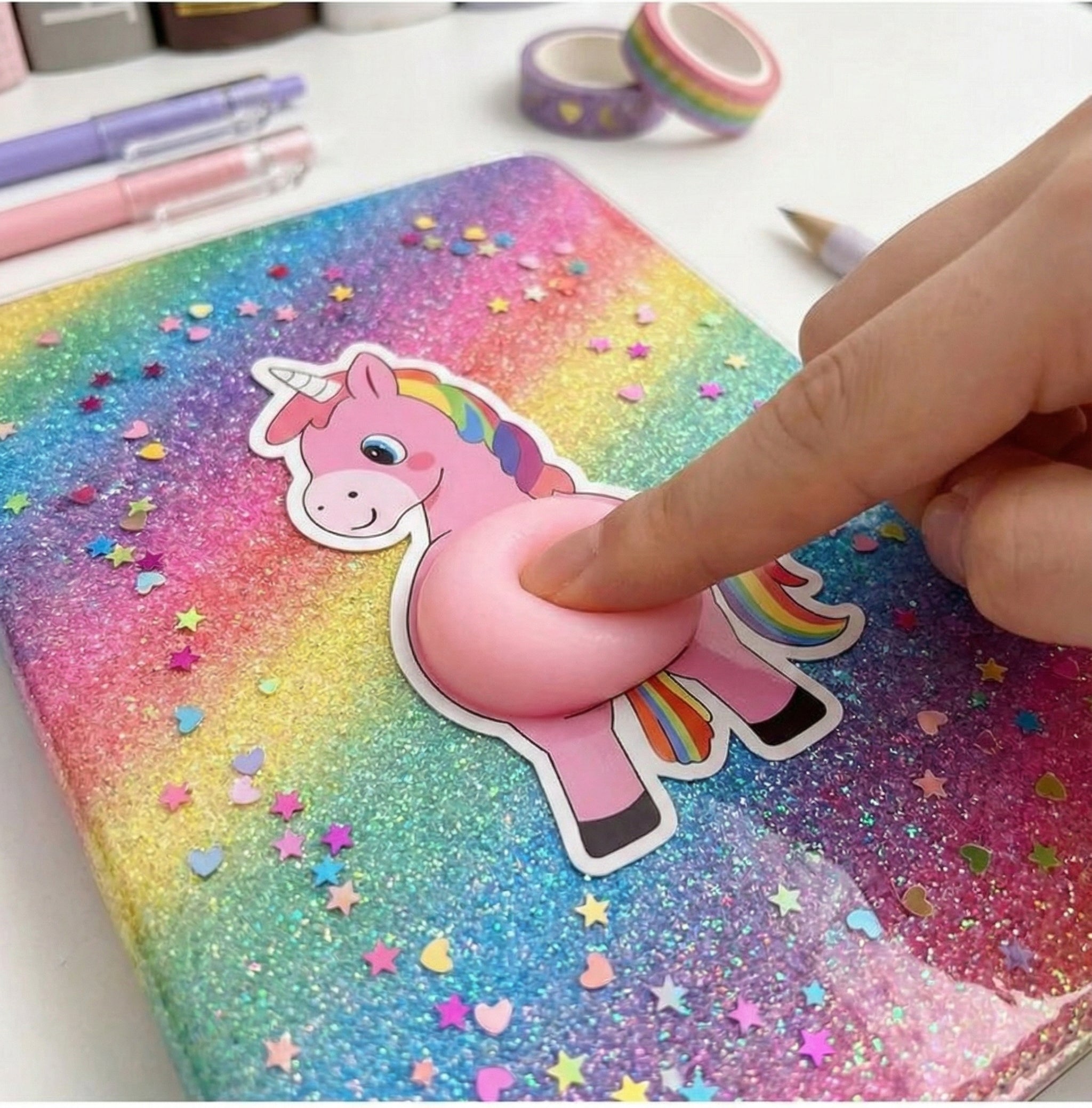 Unicorn Bubble Squeeze Sticker Protector - Image 4