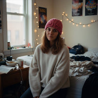 Too Much IQ Knitted Brain Beanie - Image 5