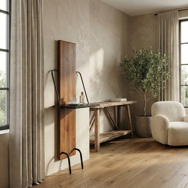 Gallery-Style Bedside Foldable Slim Shelf - Image 4