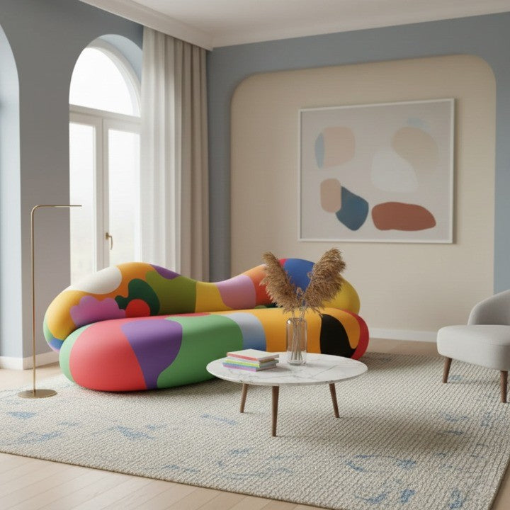 Rainbow Art Irregular Modular Lounge Sofa - Image 5