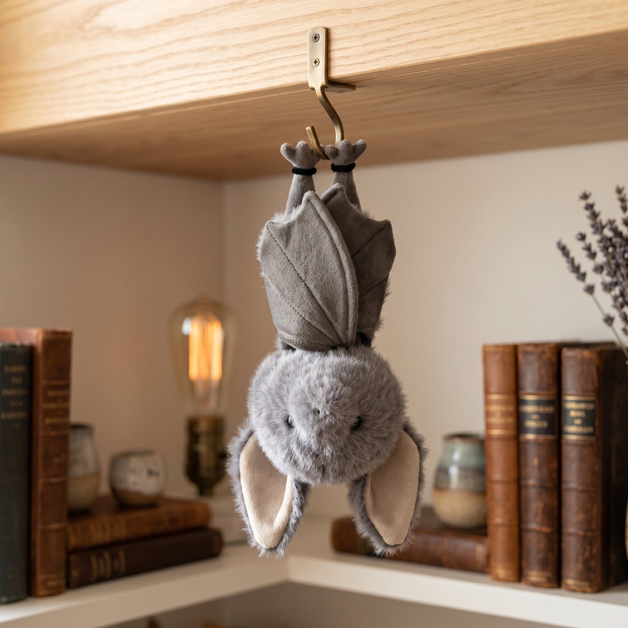 Dracula Pet Bat Car Mirror Plush - Image 1