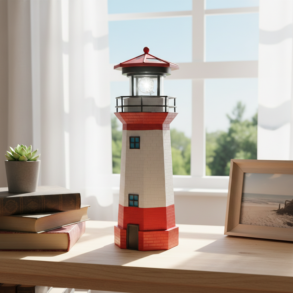 LED Lighthouse Solar Outdoor Landscape Lamp - Image 2