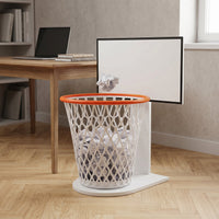Basketball Hoop Paper Toss Trash Can - Image 1