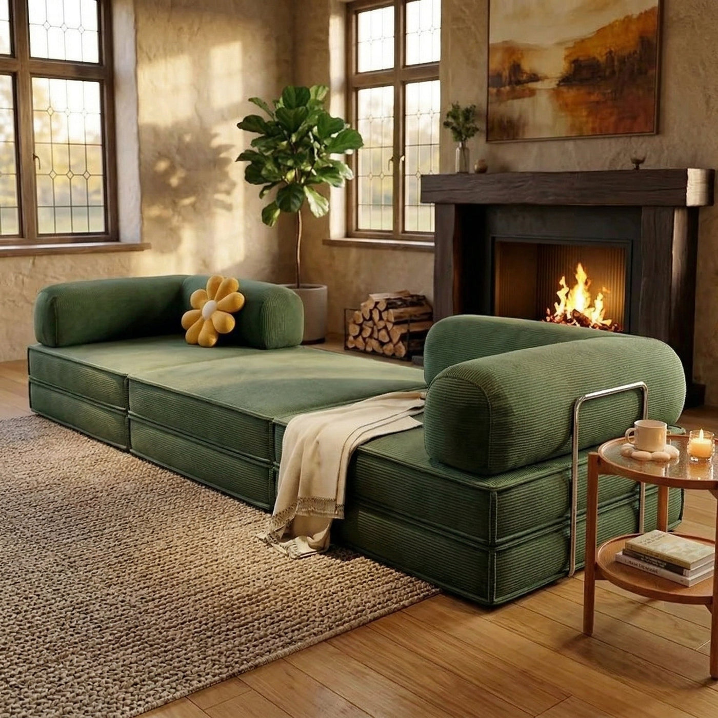 Tatamo Convertible Minimalist Floor Sofa Bed - Image 2