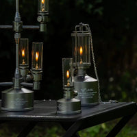 Old World Glass Flame Camping Lantern - Image 2
