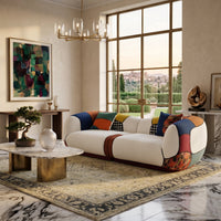 Matissero Bold Patchwork Colorblock Lounge Sofa - Image 2