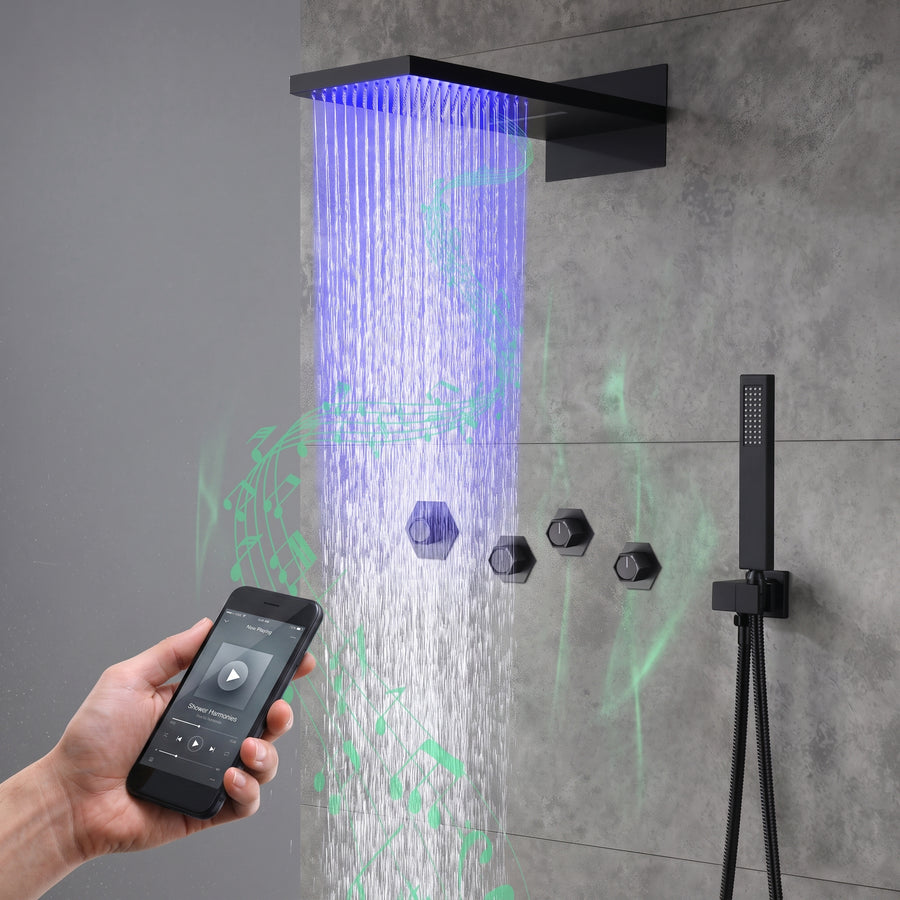 Chromaflow Color-Changing Thermostatic Shower System